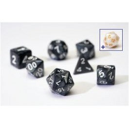 SIRIUS DICE: PEARL CHARCOAL GREY 7 DIE SET