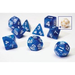 SIRIUS DICE: PEARL BLUE 7 DIE SET