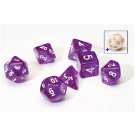 SIRIUS DICE: PURPLE TRANSLUCENT 7 DIE SET