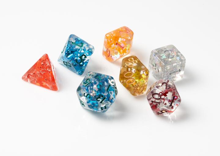Sirius Dice: Cancer Awareness 7 Die Set