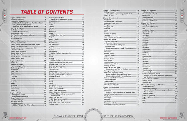 Transformers Roleplaying Game Core Rulebook