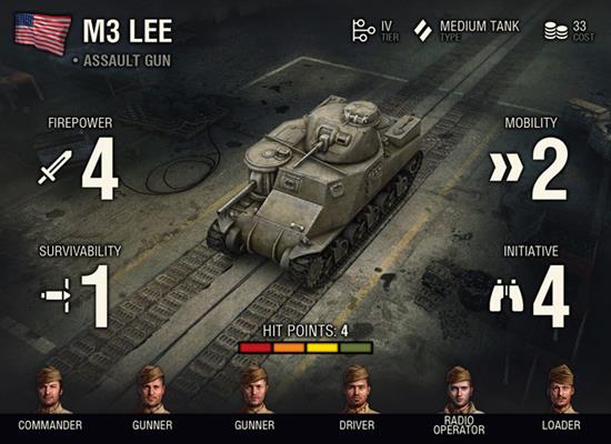 World of Tanks: Miniatures Game - American M3 Lee