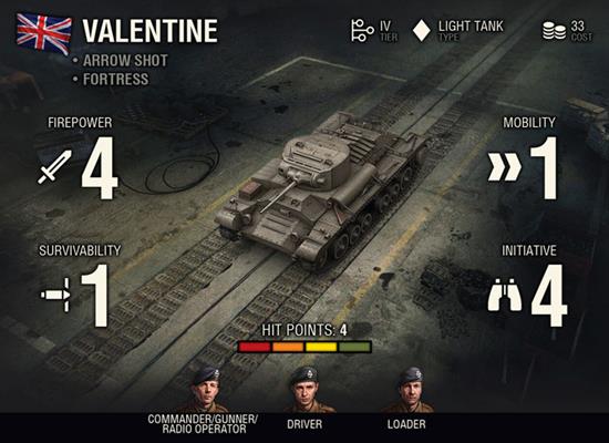 World of Tanks: Miniatures Game - British Valentine