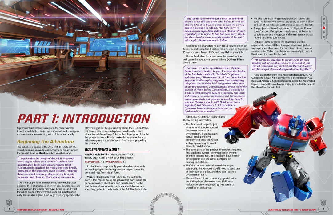 Transformers RPG: A Beacon of Hope Adventure & GM Screen