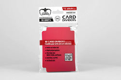 CARD DIVIDERS STANDARD SIZE RED