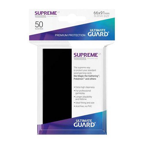 SUPREME UX SLEEVES STANDARD SIZE BLACK (50)