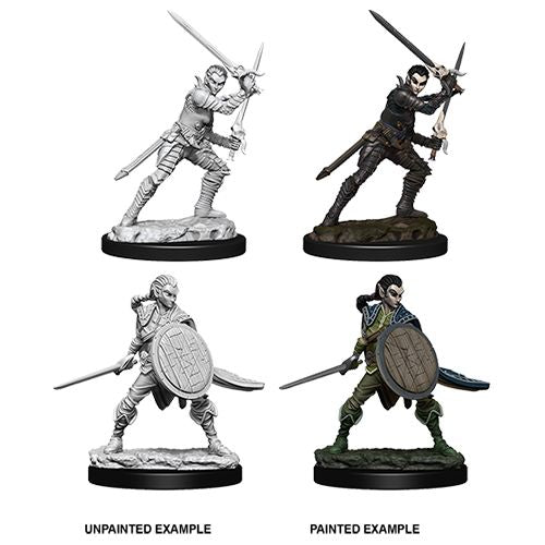 PATHFINDER: DEEP CUTS UNPAINTED MINIATURES W6 FEMALE ELF FIGHTER
