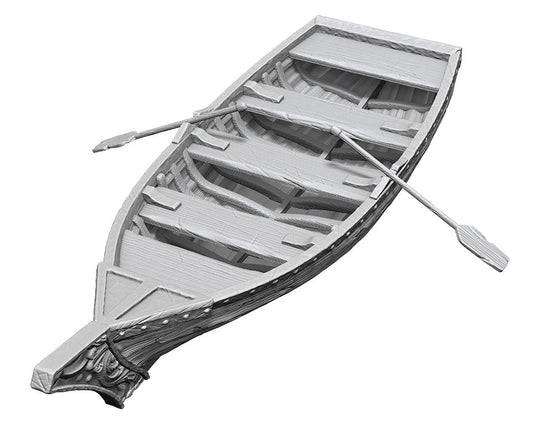 WizKids Deep Cuts Unpainted Miniatures: W18 Rowboat & Oars