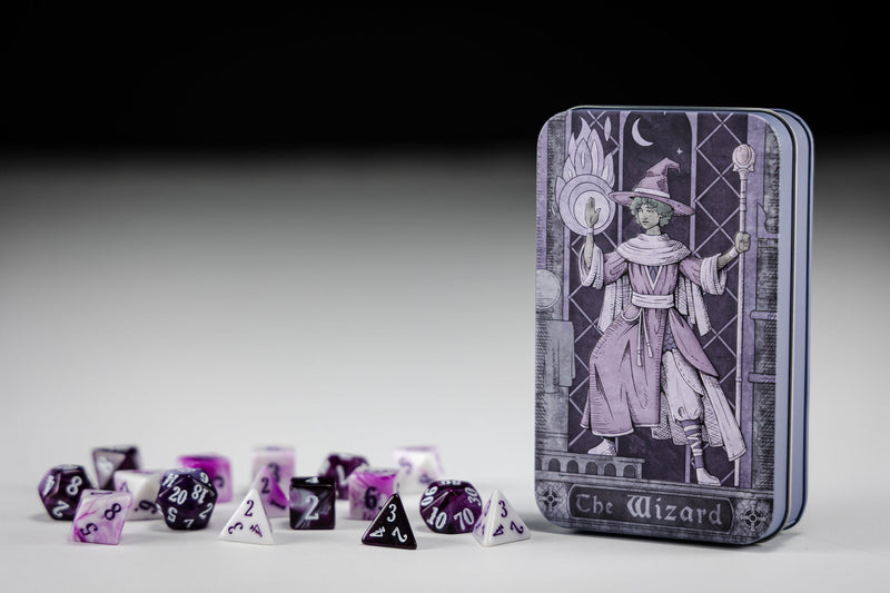 Class-Specific Dice Set: Wizard (Pathfinder and 5E)