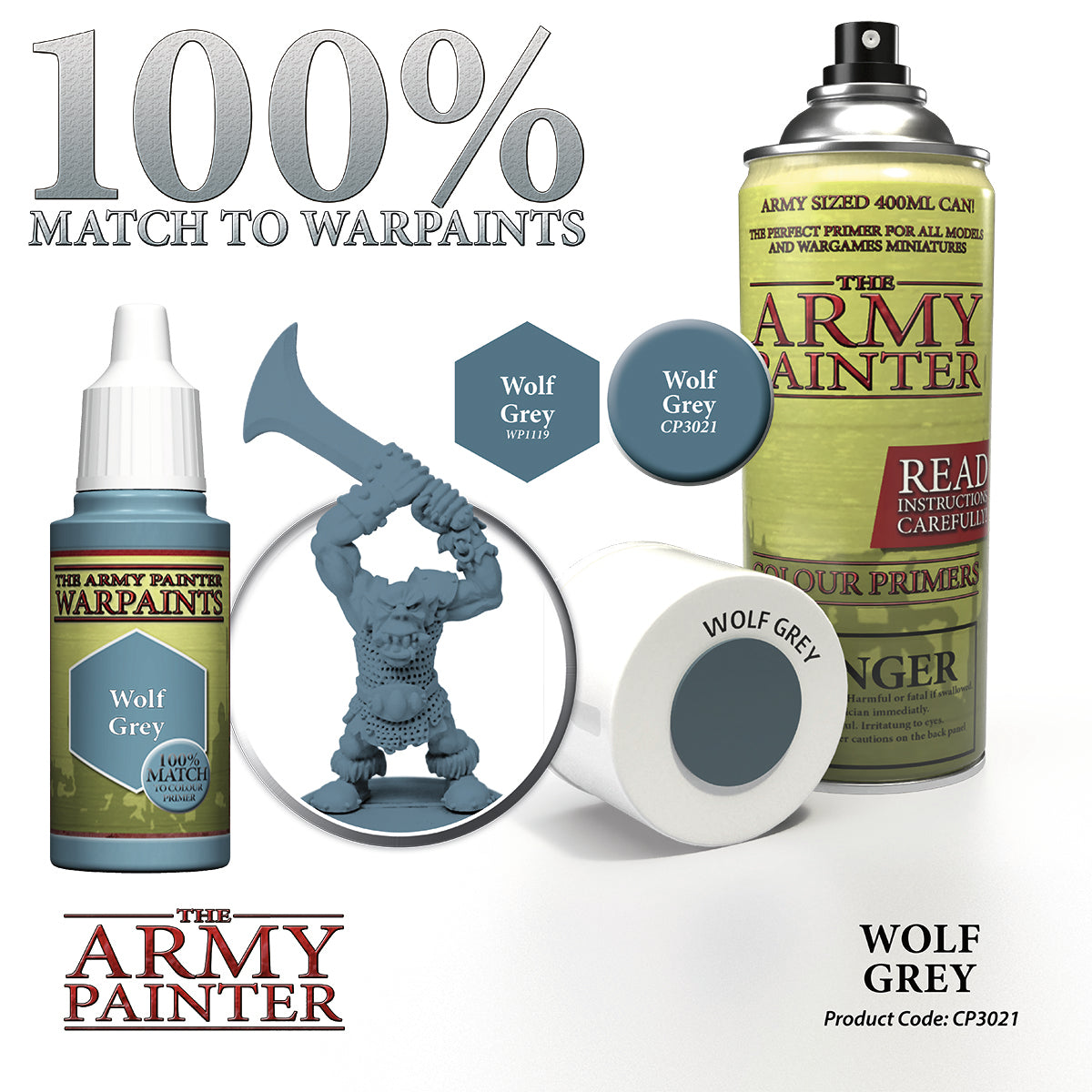 Army Painter: Wolf Grey Spray Paint Primer