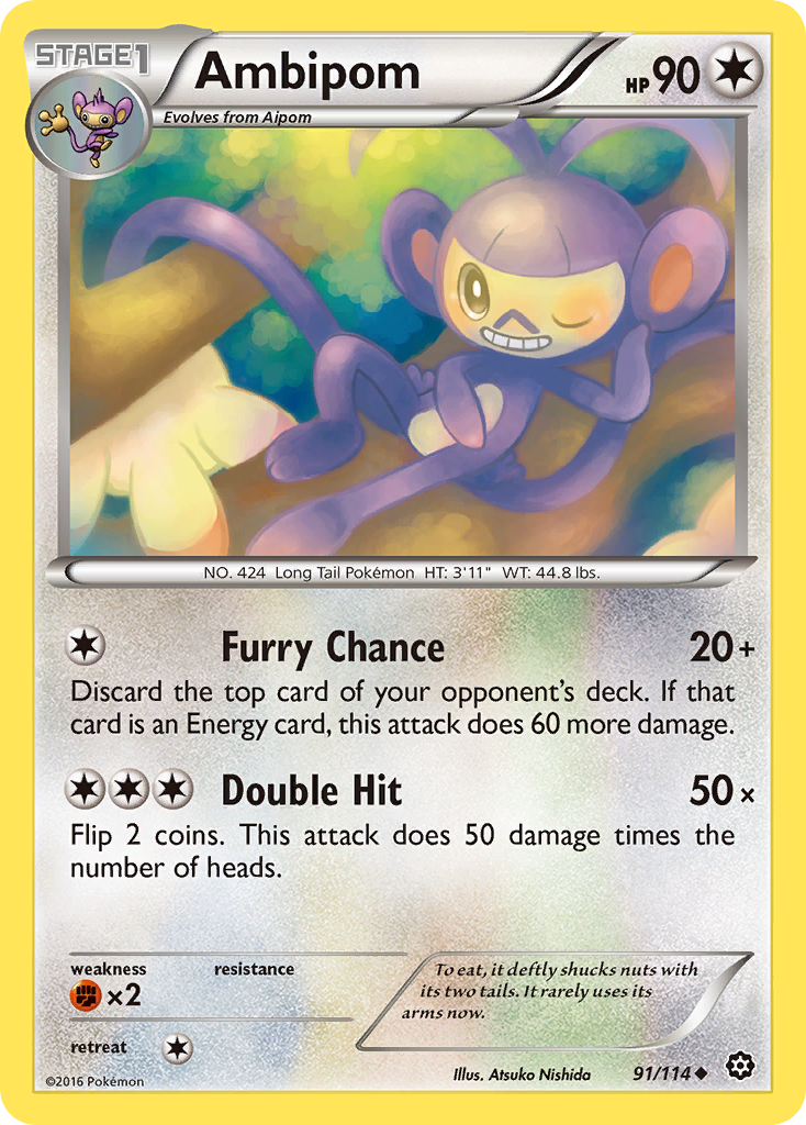 Ambipom (91/114) [XY - Steam Siege]