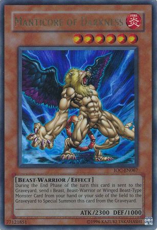 Manticore of Darkness (IOC-EN067) [Invasion of Chaos (Worldwide English)]