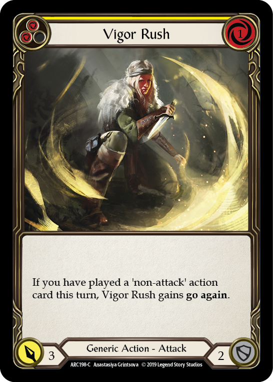 Vigor Rush (Yellow) (ARC198) [Arcane Rising]