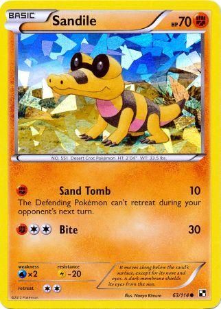 Sandile - 63/114 (Cracked Ice Holo) (063/114) [Miscellaneous Cards & Products]
