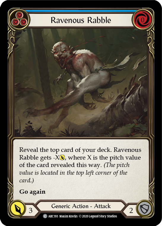 Ravenous Rabble (Blue) (ARC193) [Arcane Rising]