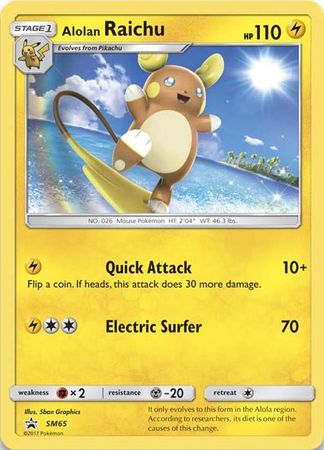 Alolan Raichu - SM65 (SM65) [Jumbo Cards]