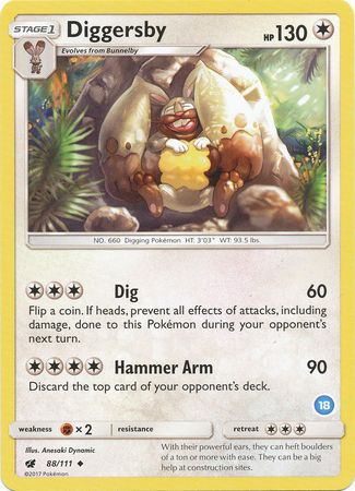 Diggersby (18) (88/111) [SM Trainer Kit: Alolan Sandslash & Alolan Ninetales]