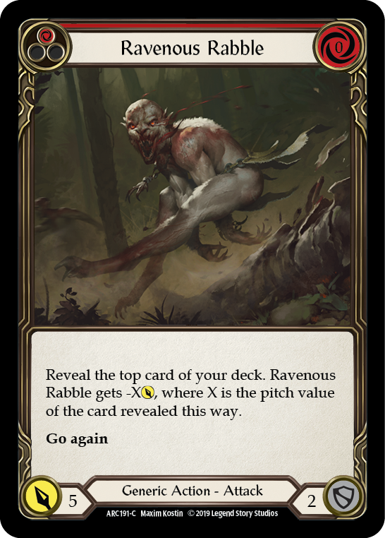 Ravenous Rabble (Red) (ARC191) [Arcane Rising]
