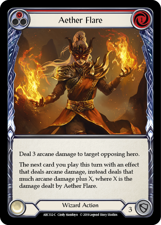 Aether Flare (Red) (ARC132) [Arcane Rising]