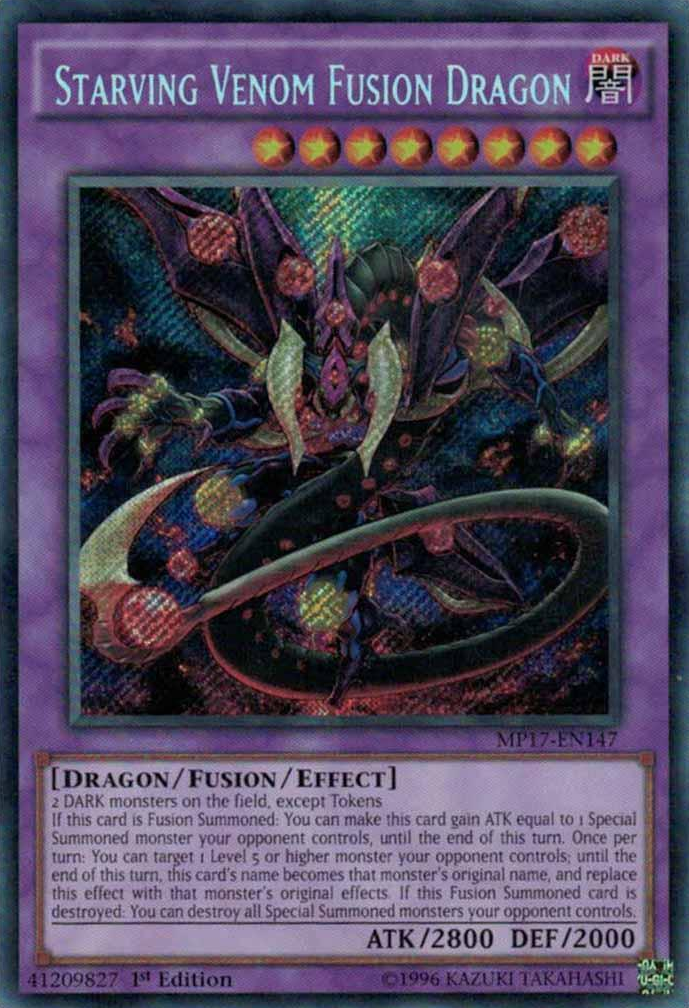 Starving Venom Fusion Dragon [MP17-EN147] Secret Rare — Darkhold Games