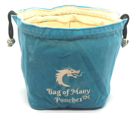 Bag of Many Pouches RPG D&D Dice Bag: Teal