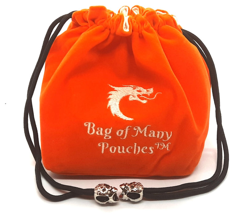 Bag of Many Pouches RPG D&D Dice Bag: Orange