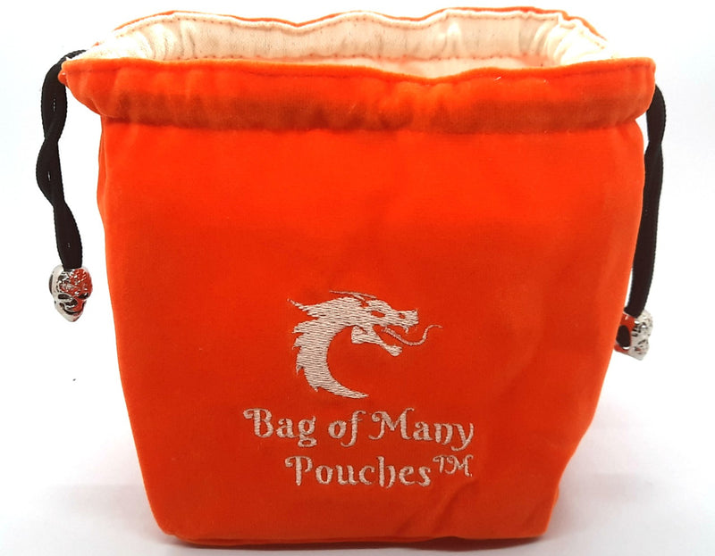 Bag of Many Pouches RPG D&D Dice Bag: Orange