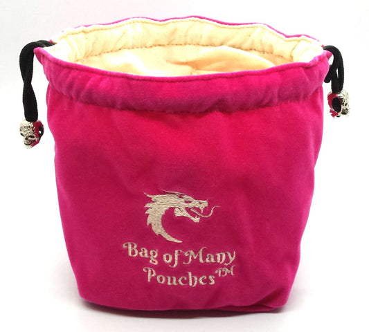 Bag of Many Pouches RPG D&D Dice Bag: Pink