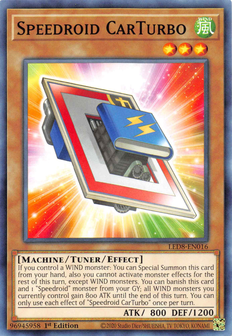 Speedroid CarTurbo (LED8-EN016) [Legendary Duelists: Synchro Storm]
