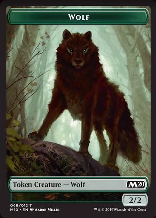 Wolf Token [Core Set 2020 Tokens]