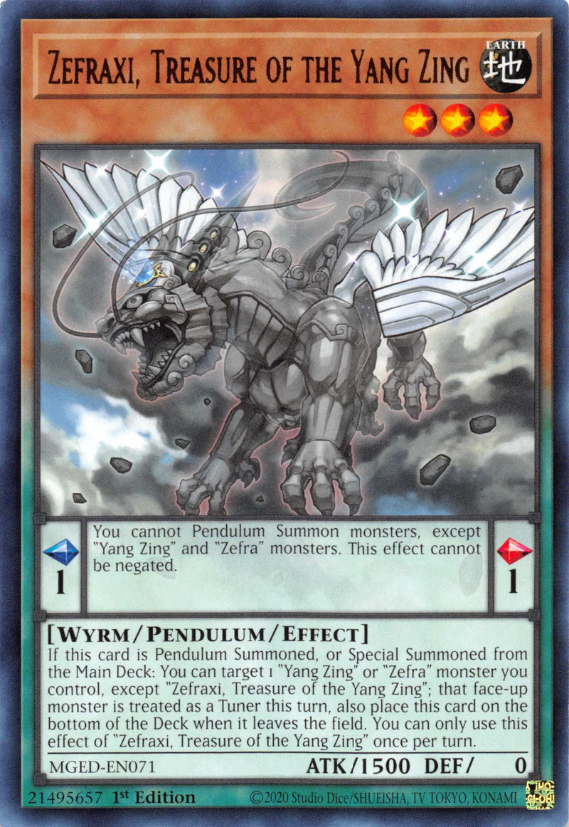 Zefraxi, Treasure of the Yang Zing (MGED-EN071) [Maximum Gold: El Dorado]