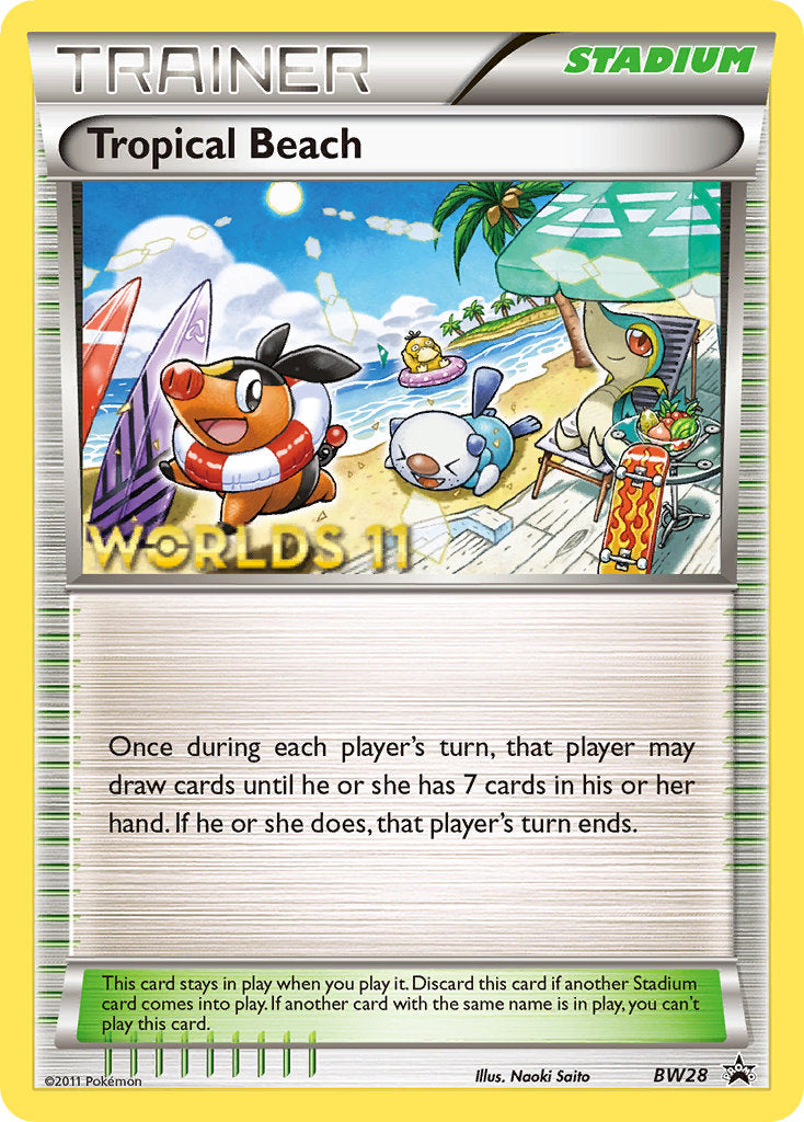 Tropical Beach - BW28 (Worlds 11) [Finalist] (BW28) [Black and White Promos]