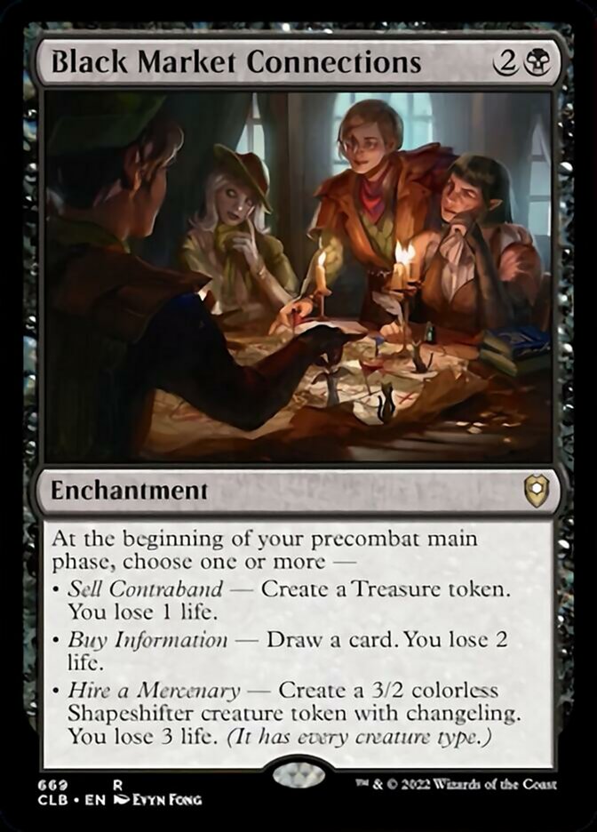 Black Market Connections (Extended Art) (620) [Commander Legends: Battle for Baldur's Gate]