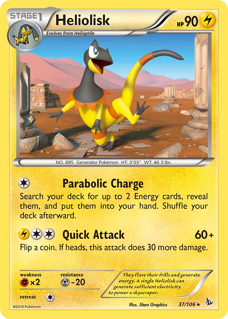 Heliolisk - 37/106 (XY Flashfire) (037/106) [Deck Exclusives]