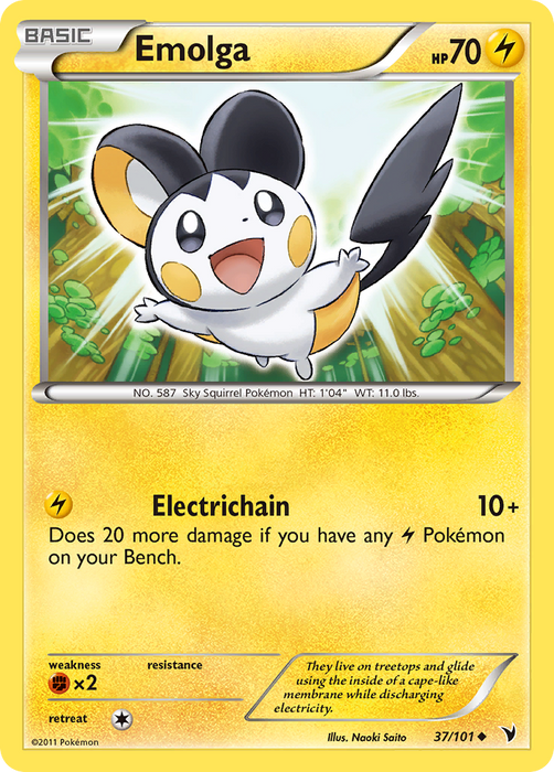 Emolga (37/101) [Black & White: Noble Victories]