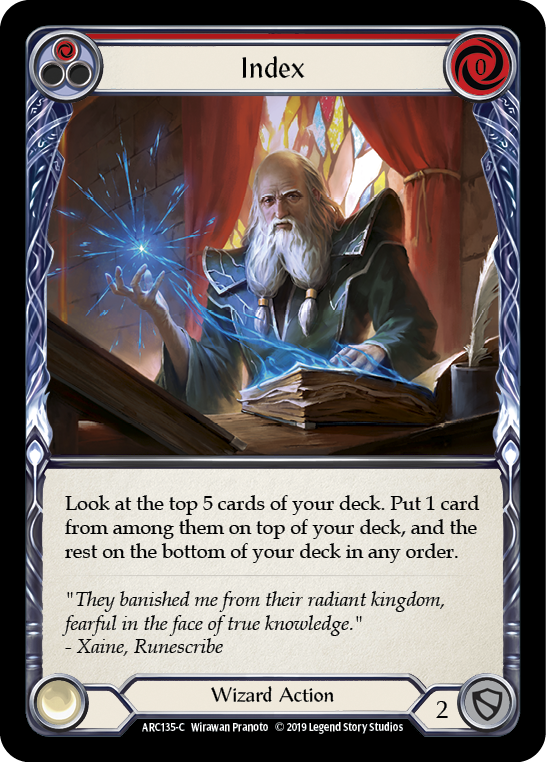 Index (Red) (ARC135) [Arcane Rising]