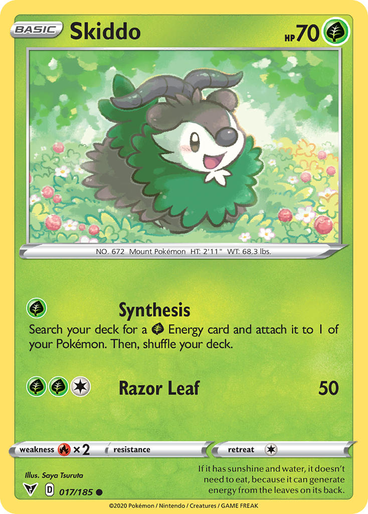 Skiddo (017/185) [SWSH04: Vivid Voltage]