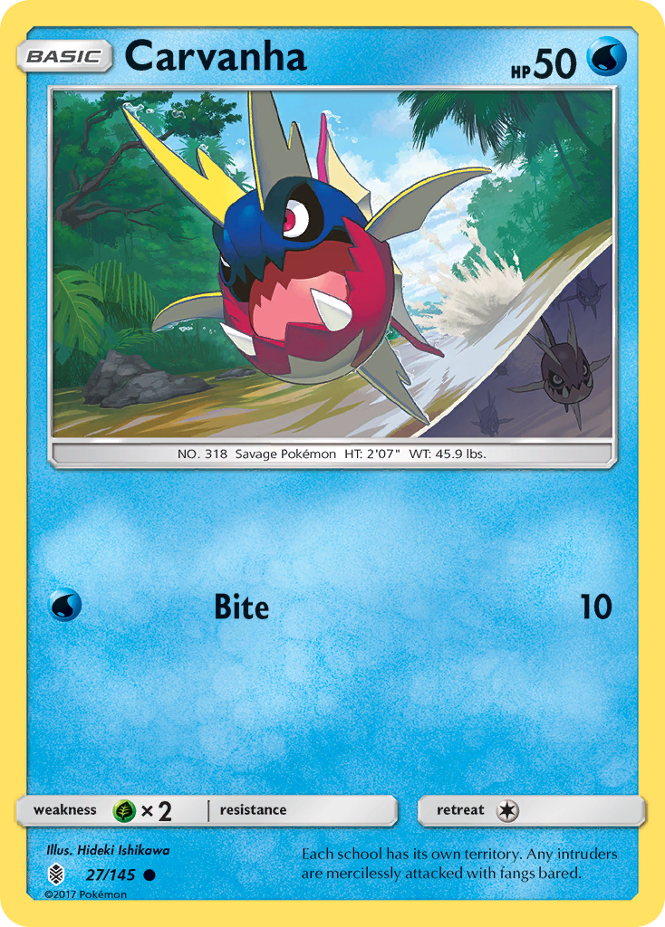 Carvanha (27/145) [SM - Guardians Rising]