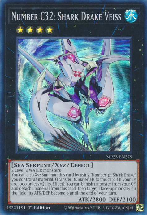 Number C32: Shark Drake Veiss (MP23-EN279) [25th Anniversary Tin: Dueling Heroes Mega Pack]