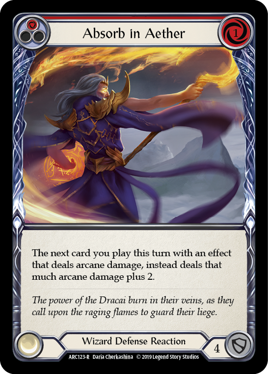 Absorb in Aether (Red) (ARC123) [Arcane Rising]