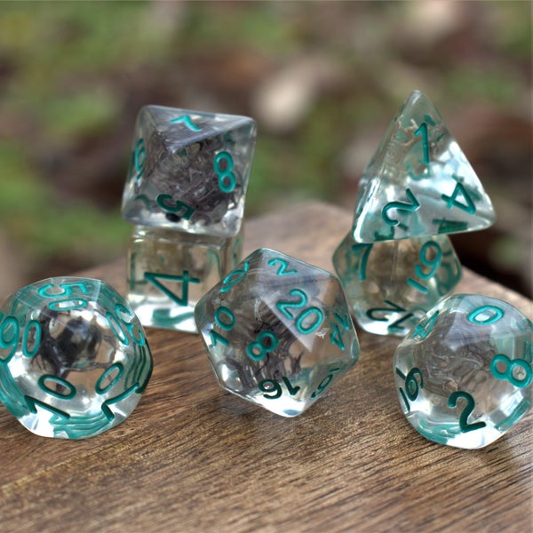 Caribbean Seaweed Resin Dice Set