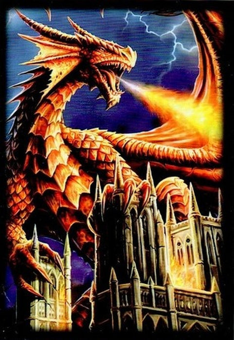 Deck Protector Sleeves - 60ct Small - Dragon Fury