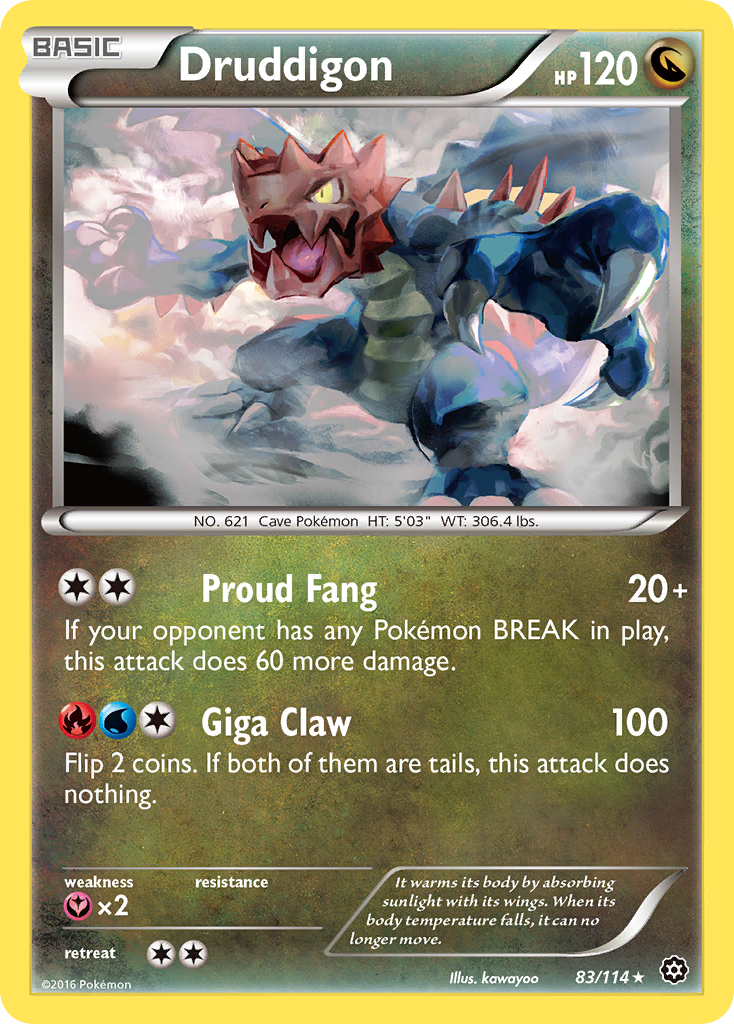 Druddigon (83/114) [XY - Steam Siege]