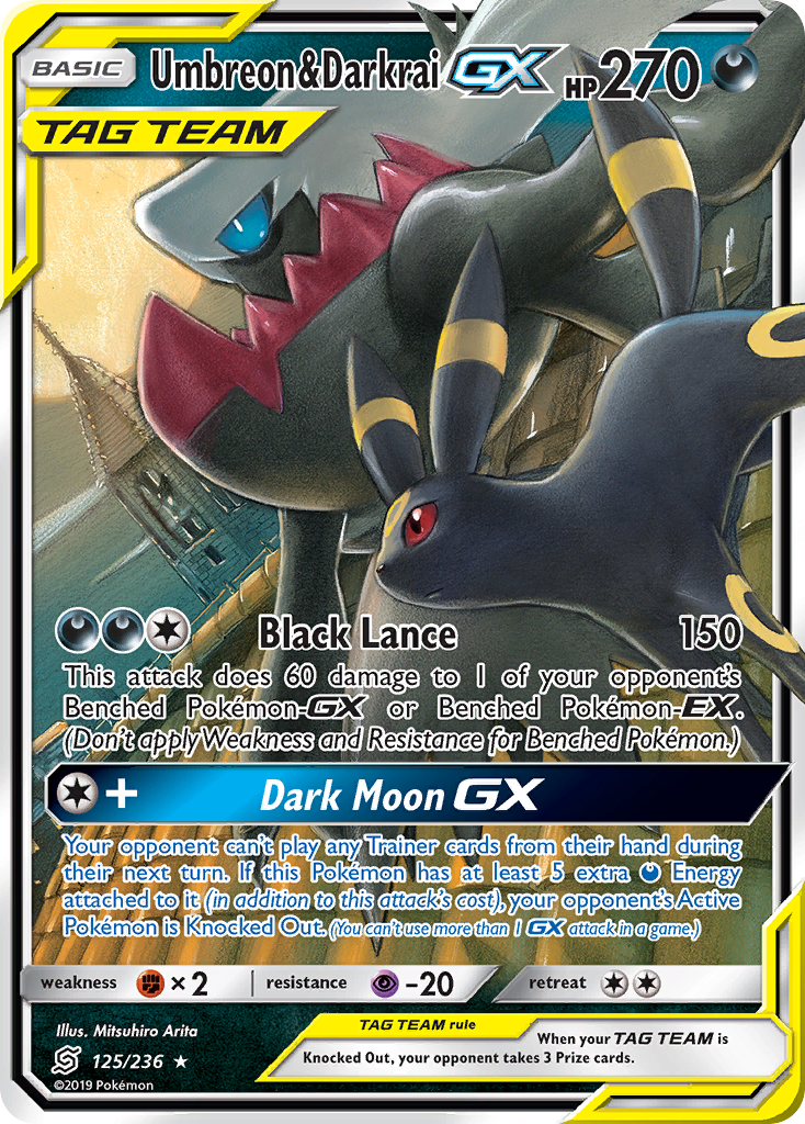 Umbreon & Darkrai GX (125/236) [SM - Unified Minds]