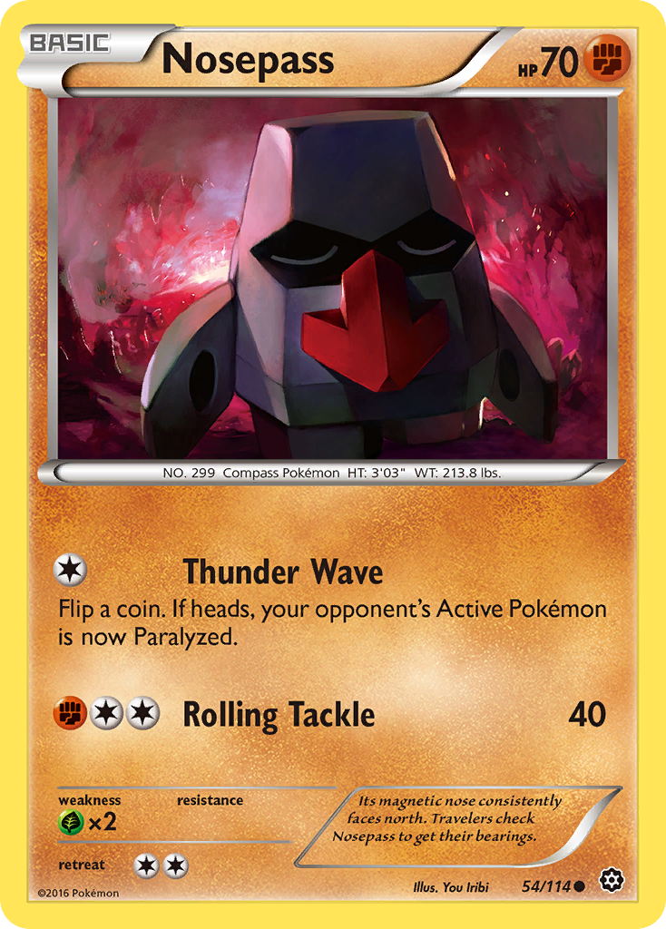 Nosepass (54/114) [XY - Steam Siege]