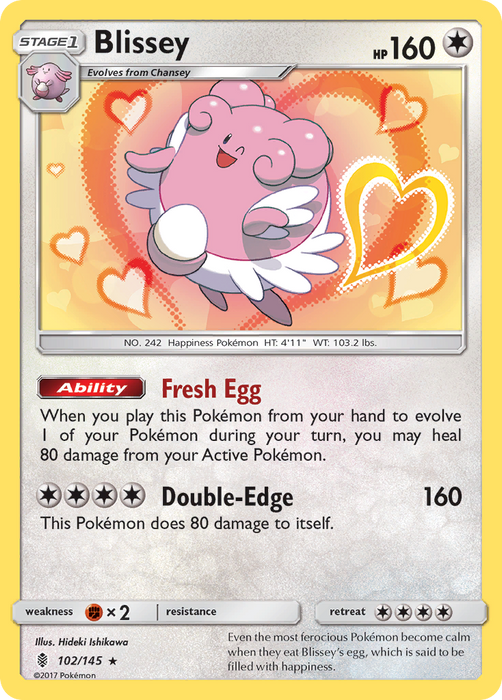 Blissey (102/145) [Sun & Moon: Guardians Rising]