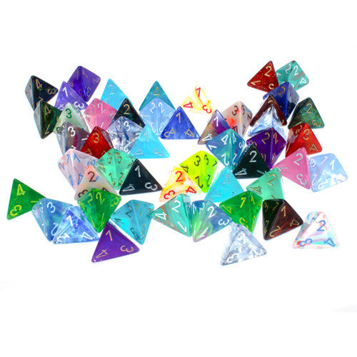 Premium D4 Poly Assorted Dice