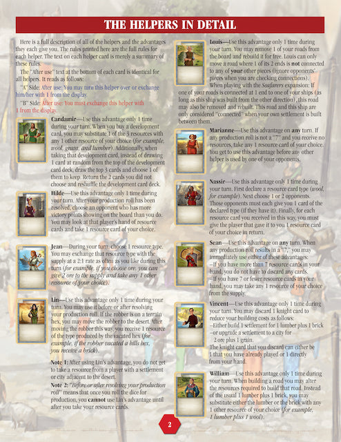 Catan Scenario: Helpers of Catan