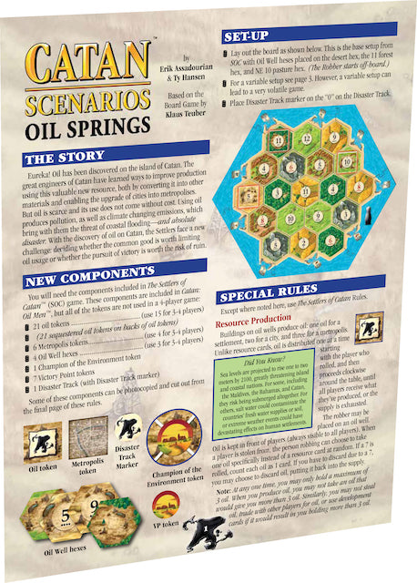 Catan Scenarios: Oil Springs