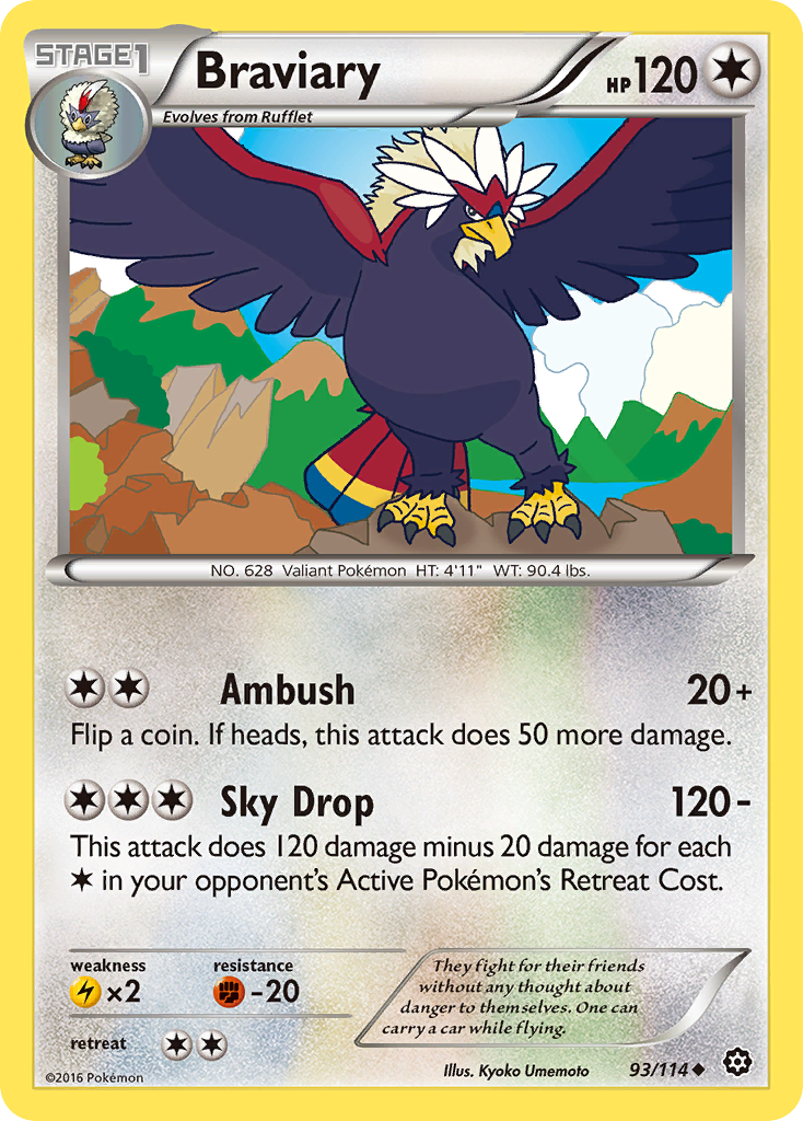 Braviary (93/114) [XY - Steam Siege]